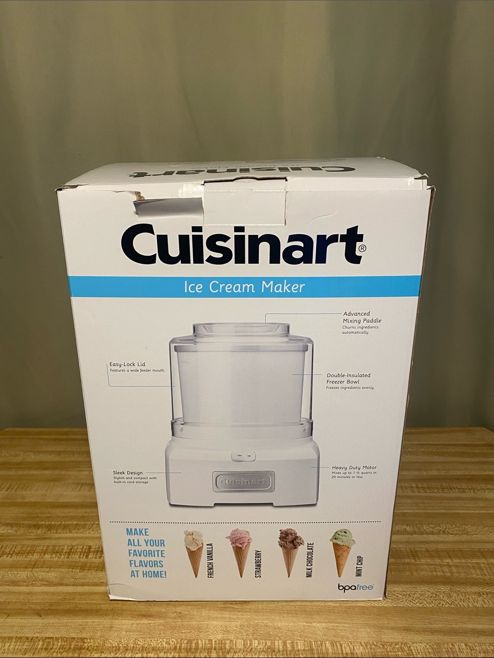 Cuisinart Frozen Yogurt-Ice Cream & Sorbet Maker Model Ice-21 Series 21P1 NIB
